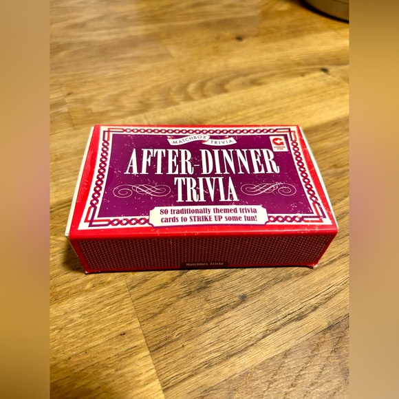 Games After Dinner Trivia Cards Poshmark